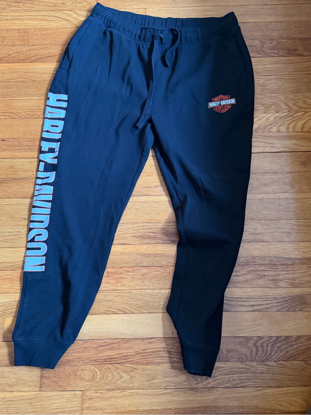 Harley-Davidson Black Jogger Sweatpants with Side Logo